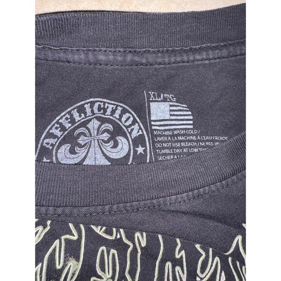 Affliction men’s toxic wrath shirt XL short sleeve - Picture 4 of 4